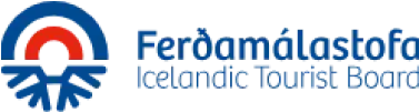 Logo von Ferðamálastofa – offizielles Emblem zur Unterstützung des wirtschaftlichen Tourismus in Island.