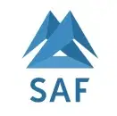 SAF-Logo, Symbol der isländischen Tourismusvereinigung zur Förderung von nachhaltigem Tourismus und Dienstleistern.