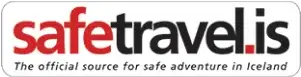 SafeTravel.is-Logo – offizielle Sicherheitsplattform Islands für Reisehinweise, Wetterinfos und Abenteuertipps.
