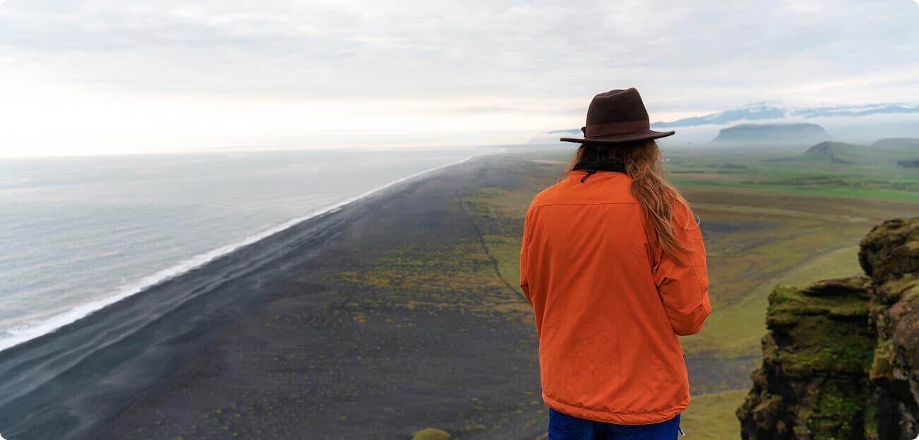 Car on the road riding from mountains