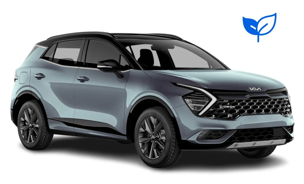 Kia Sportage. Ein geräumiges Mietfahrzeug für Island, das für isländische Wetterbedingungen und Schotterstraßen ausgelegt ist, mit viel Platz für Passagiere und Gepäck.