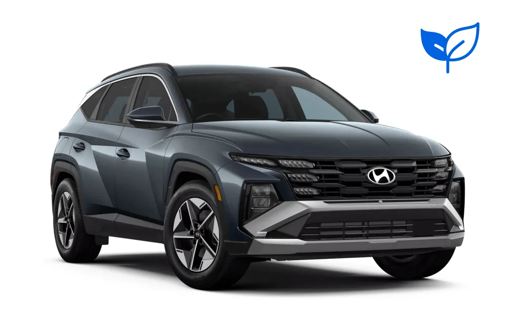 Hyundai Tucson. Ein geräumiges Mietfahrzeug für Island, das für isländische Wetterbedingungen und Schotterstraßen ausgelegt ist, mit viel Platz für Passagiere und Gepäck.